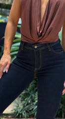 Jean Skinny, Tela Stretch, Tiro medio, Ref: 2103