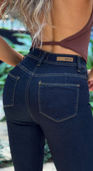 Jean Skinny, Tela Stretch, Tiro medio, Ref: 2103