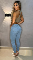 Jean Skinny, Tela Stretch, Tiro medio, Ref: 1970