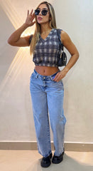 Jean Bota recta, Tela Rígida, Tiro medio, Ref: 2061