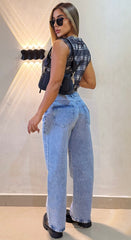 Jean Bota recta, Tela Rígida, Tiro medio, Ref: 2061