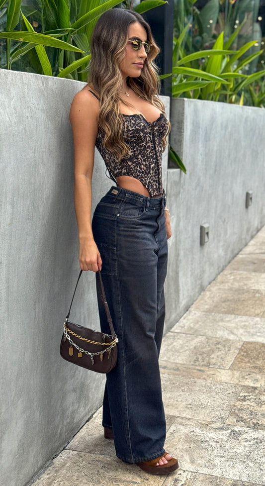 Jean Bota recta black buck jeans