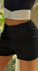 Mini Short, Tela stretch, Tiro medio, Ref: 2426