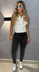 Jean Skinny, Tela Stretch, Tiro medio, Ref: 1935