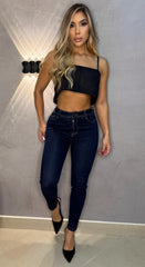 Jean Skinny, Tela Stretch, Tiro medio, Ref: 1944