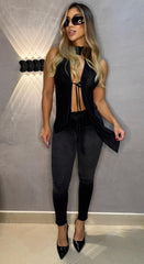 Jean Skinny, Tela Stretch, Tiro medio, Ref: 1958