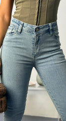 Jean Skinny, Tela Stretch, Tiro medio, Ref: 1978