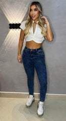 Jean Skinny, Tela Stretch, Tiro medio, Ref: 1992