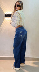 Jean Bota recta, Tela Rígida, Tiro medio, Ref: 2062