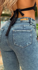 Jean Skinny, Tela Stretch, Tiro medio, Ref: 2450