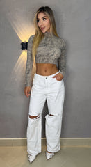 Jean Bota Recta, Tela Rígida, Tiro medio, Ref: 2413