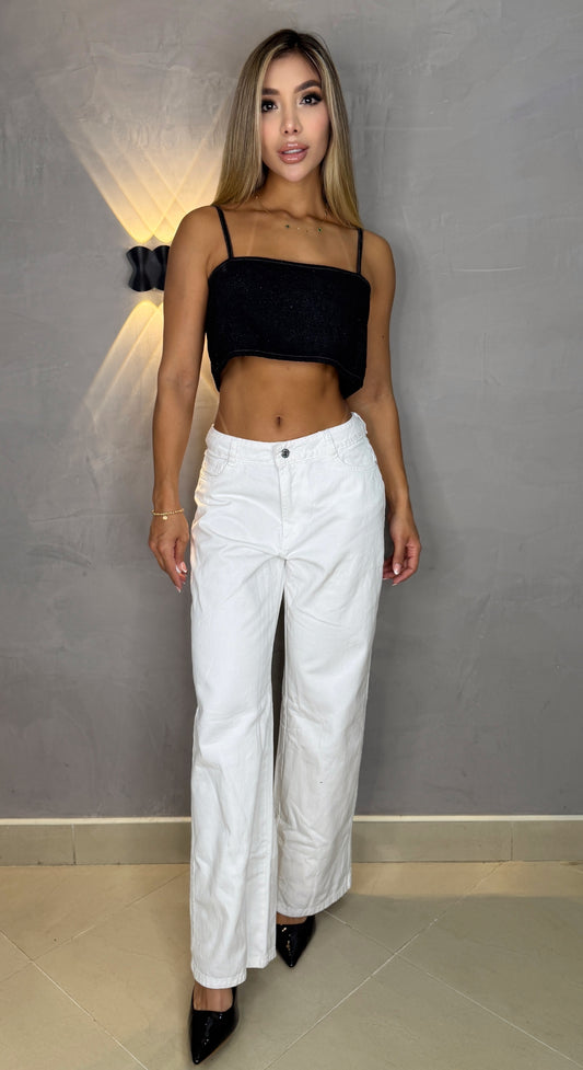 Jean Bota Recta, Tela Rígida, Tiro medio, Ref: 2414