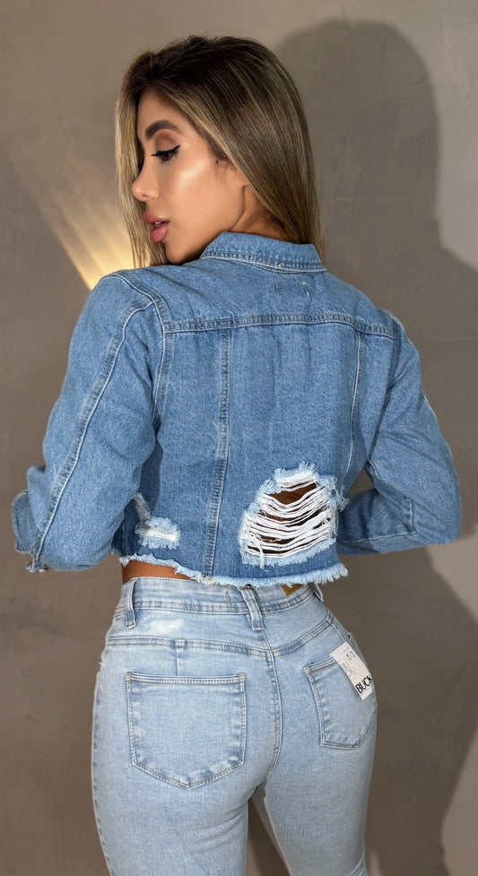 Chaqueta denim, Tela rígida , Ref: 2432