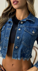 Chaqueta denim, Tela rígida , Ref: 2457