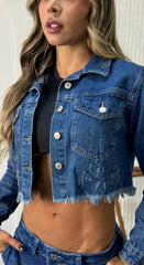 Chaqueta denim, Tela rígida , Ref: 2457