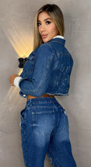 Chaqueta denim, Tela rígida , Ref: 2457