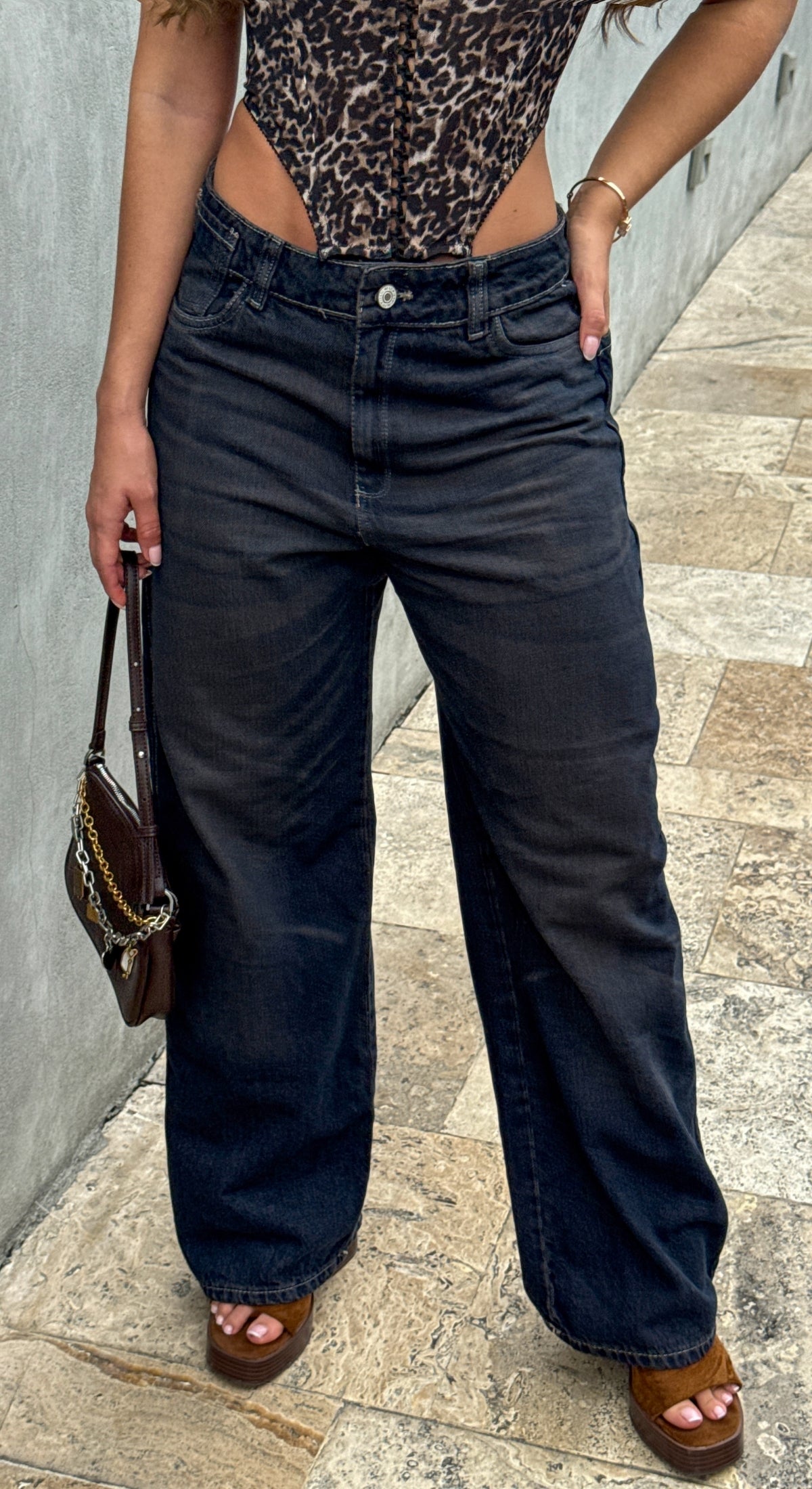 Jean Bota recta black buck jeans