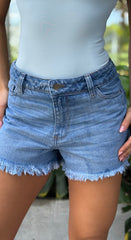 Mini Short, Tela rígida, Tiro medio, Ref: 1743