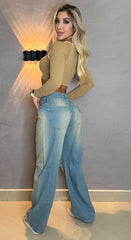 Jean Bota Recta, Tela Rígida, Tiro medio, Ref: 2458