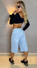 Maxibermuda, Tela rígida, Tiro medio, Ref: 2409