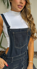 Overol Denim, Tela Rígida, Ref: 2811