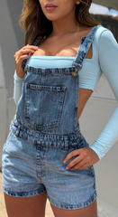Overol Denim, Tela Rígida, Ref: 2799